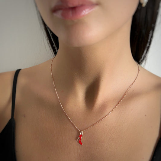Collana Scarpetta Rossa